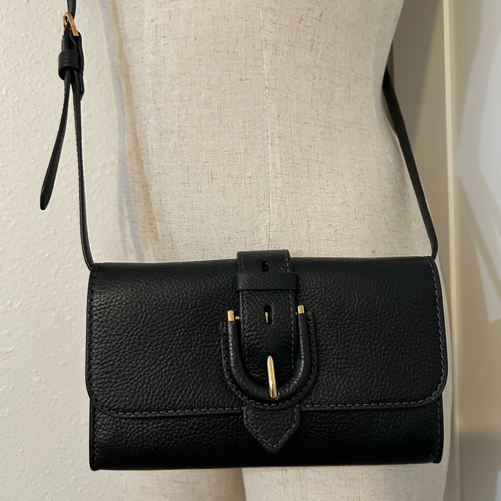 Fossil Harwell Leather Wallet Crossbody Bag